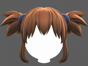Base Hair for girl V42 Modelo 3D