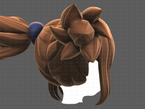 Base Hair for girl V42 Modelo 3D