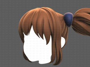 Base Hair for girl V42 Modelo 3D