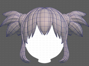Base Hair for girl V42 Modelo 3D