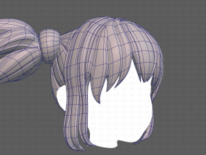 Base Hair for girl V42 Modelo 3D