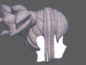 Base Hair for girl V42 Modelo 3D