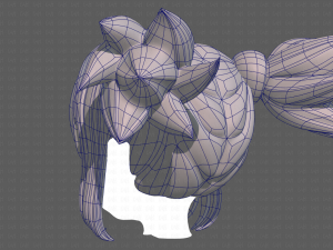 Base Hair for girl V42 Modelo 3D