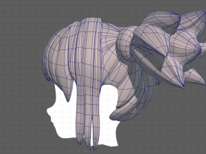 Base Hair for girl V42 Modelo 3D