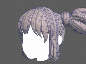 Base Hair for girl V42 Modelo 3D