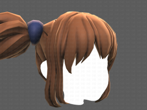 Base Hair for girl V42 Modelo 3D