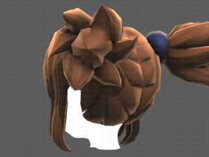 Base Hair for girl V42 Modelo 3D