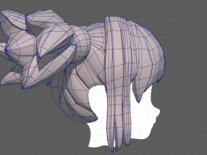 Base Hair for girl V42 Modelo 3D