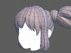 Base Hair for girl V42 Modelo 3D