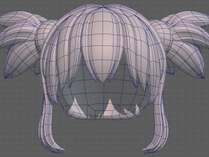 Base Hair for girl V42 Modelo 3D