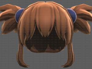 Base Hair for girl V42 Modelo 3D