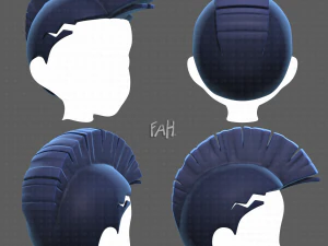 Base de cheveux pour garçon V42 Modèle 3D