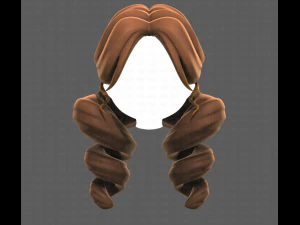 Base Hair for girl V43 3D Model