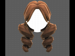 Base Hair for girl V43 Modelo 3D