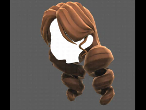 Base Hair for girl V43 3D Model