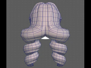Base Hair for girl V43 3D Model