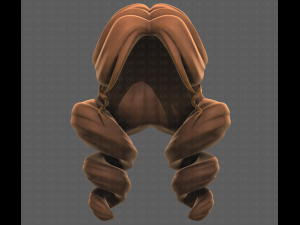 Base Hair for girl V43 Modelo 3D