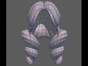 Base Hair for girl V43 Modelo 3D