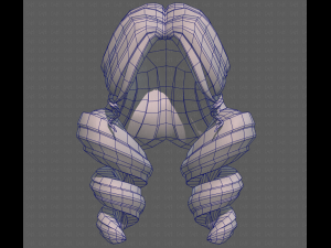 Base Hair for girl V43 Modelo 3D