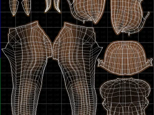 Base Hair for girl V43 3D Model