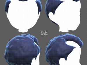 Base Hair for Boy V43 Modelo 3D