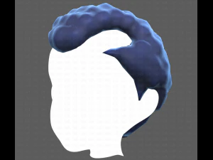 Base Hair for Boy V43 3D Model