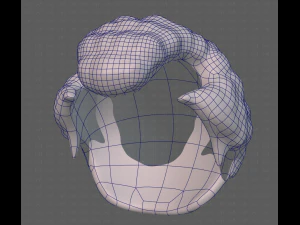 Base Hair for Boy V43 3D Model