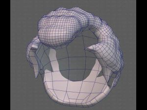 Base Hair for Boy V43 3D Model