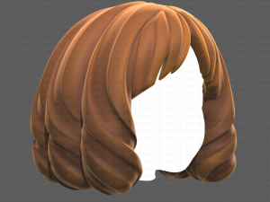 Base Hair for girl V44 3D Модель
