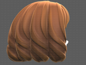 Base Hair for girl V44 3D Модель