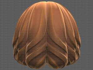 Base Hair for girl V44 3D Модель