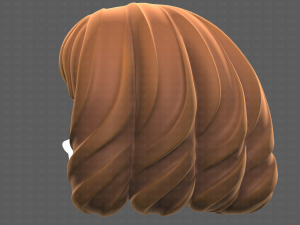 Base Hair for girl V44 3D Модель