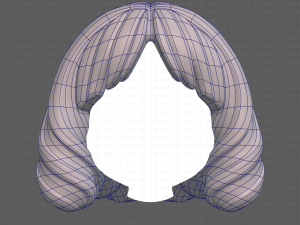 Base Hair for girl V44 3D Модель