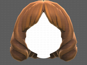 Base Hair for girl V44 3D Модель