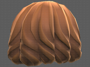 Base Hair for girl V44 3D Модель