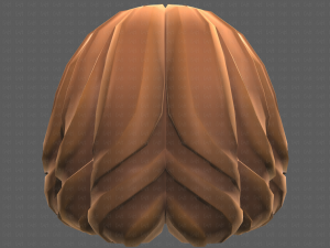 Base Hair for girl V44 3D Модель