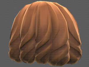 Base Hair for girl V44 3D Модель
