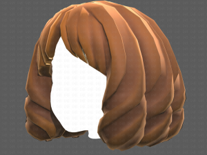 Base Hair for girl V44 3D Модель