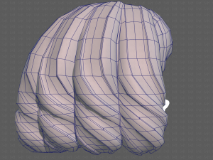 Base Hair for girl V44 3D Модель