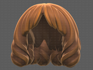 Base Hair for girl V44 3D Модель