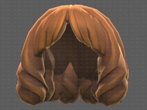 Base Hair for girl V44 3D Модель
