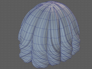 Base Hair for girl V44 3D Модель