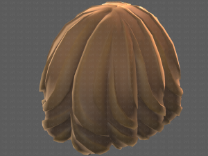 Base Hair for girl V44 3D Модель