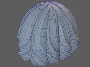 Base Hair for girl V44 3D Модель