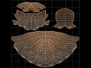 Base Hair for girl V44 3D Модель