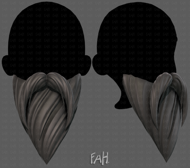 Beard V35 3Dモデル .c4d .max .obj .3ds .fbx .stl .blend 