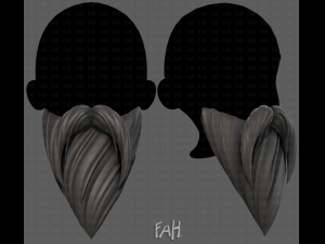 Beard V35 3D Model
