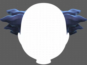 Base Hair for Boy V44 3D Model