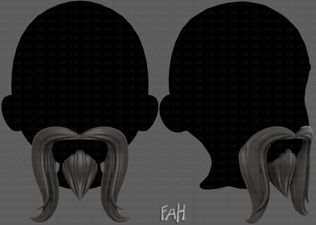 Beard V36 3Dモデル .c4d .max .obj .3ds .fbx .stl .blend