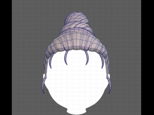 Base Hair for girl V45 Model 3D